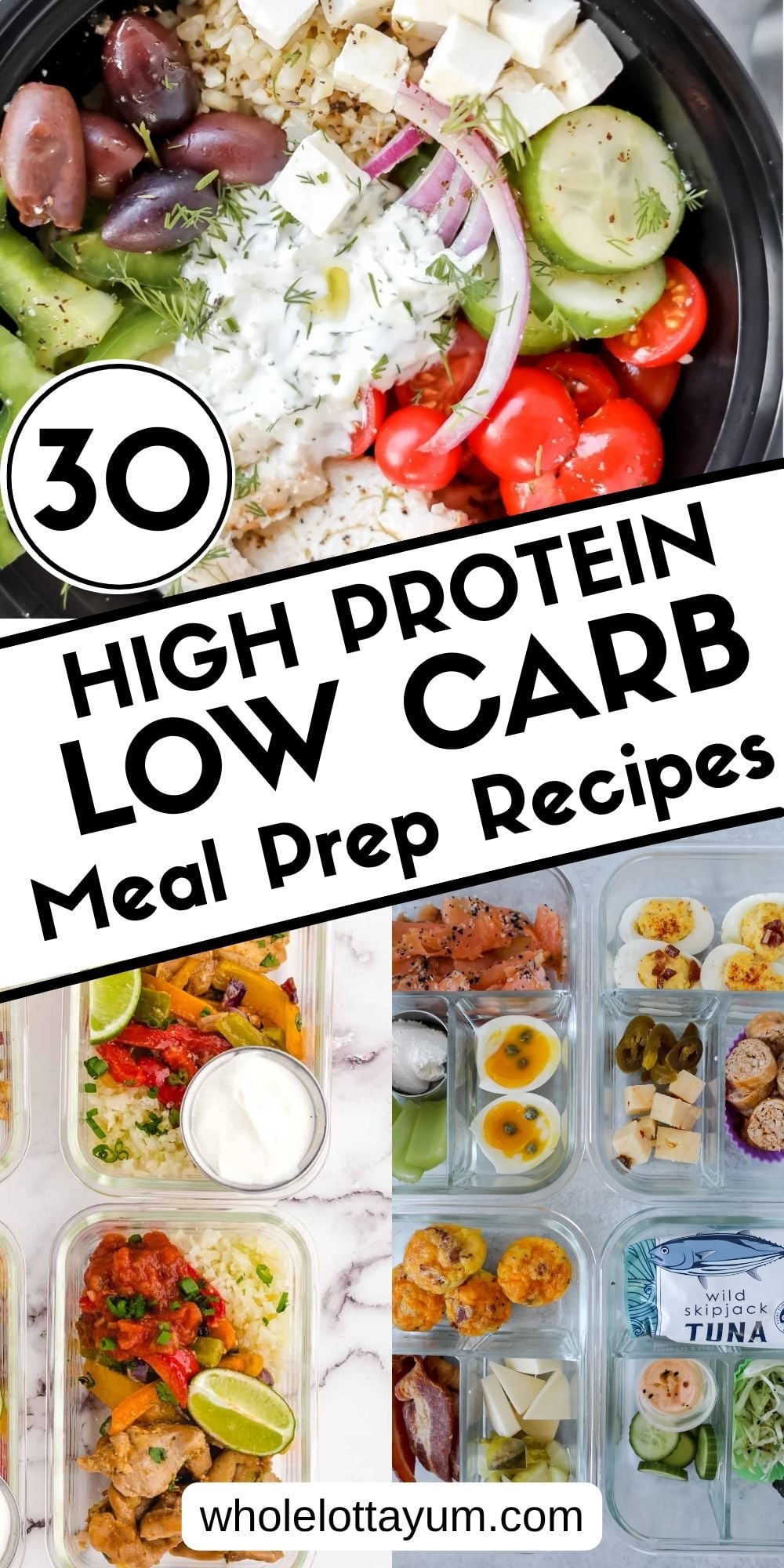 meal prep high protein low carb